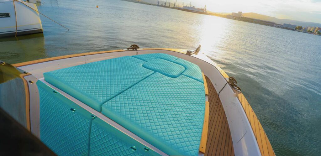 Yacht interior with premium amenities