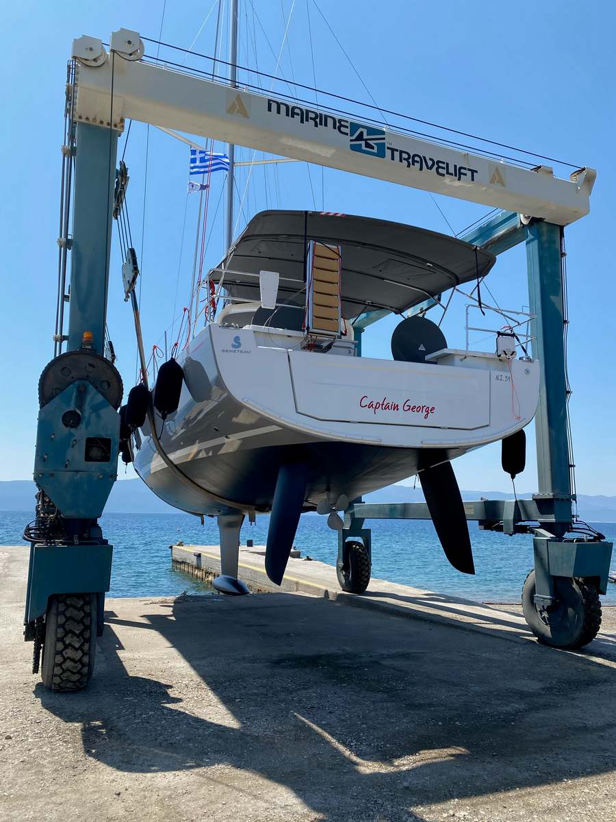 Captain George yacht deck detail