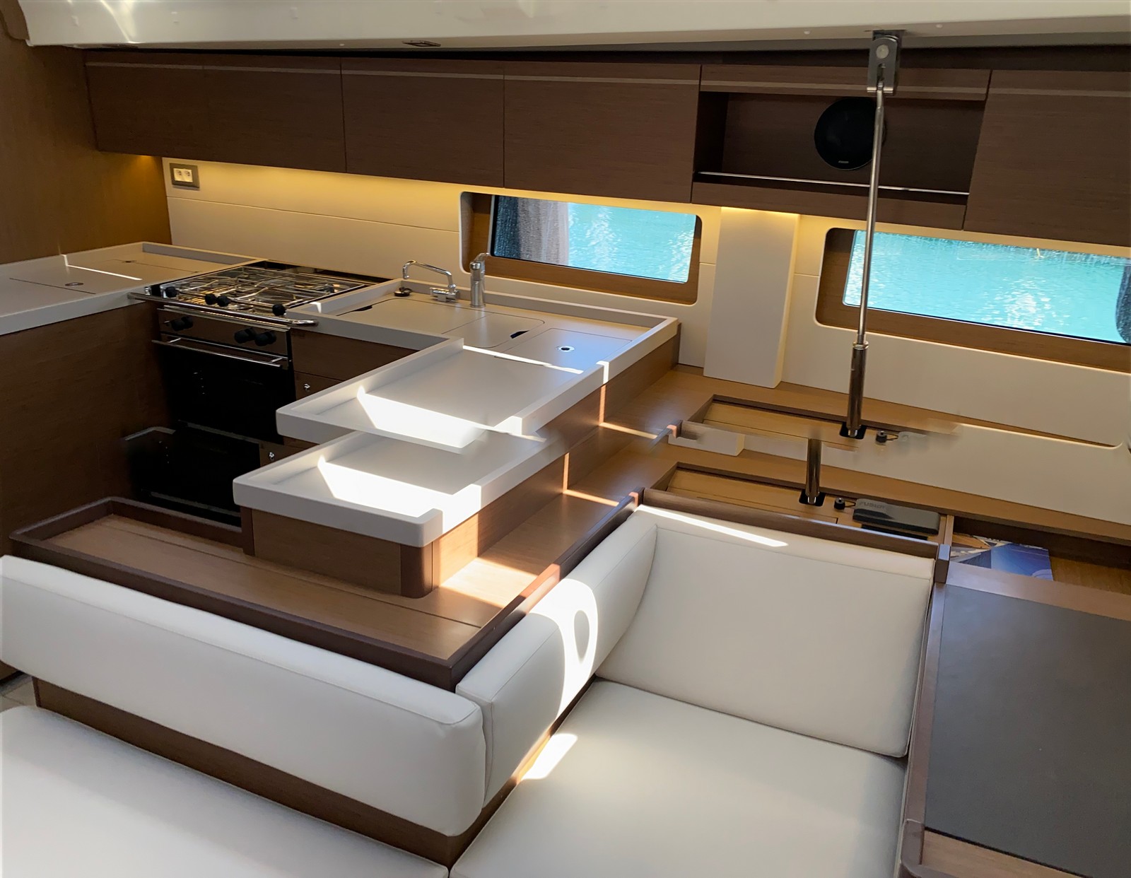 Captain George yacht cockpit