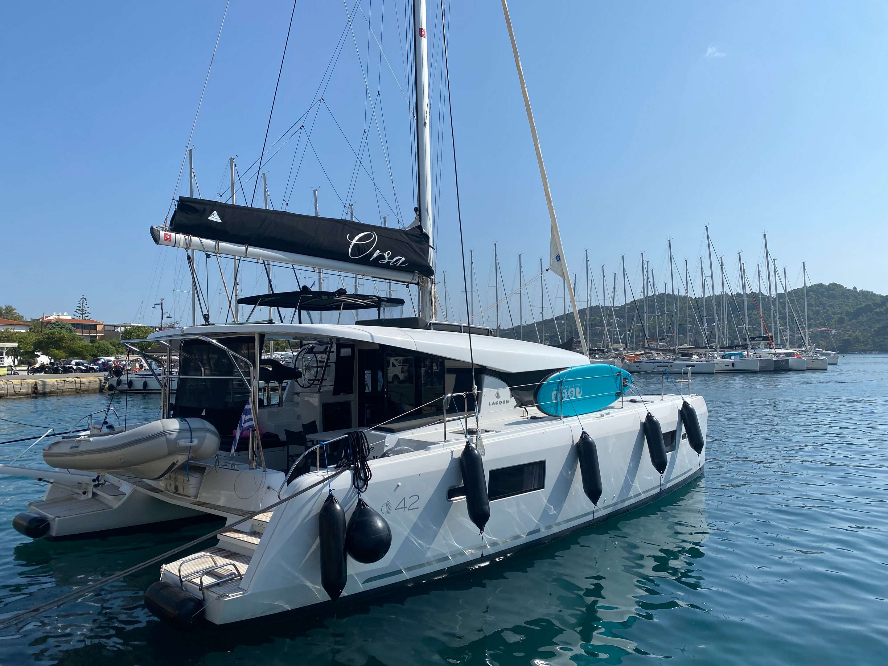 ORSA Catamaran interior cabin