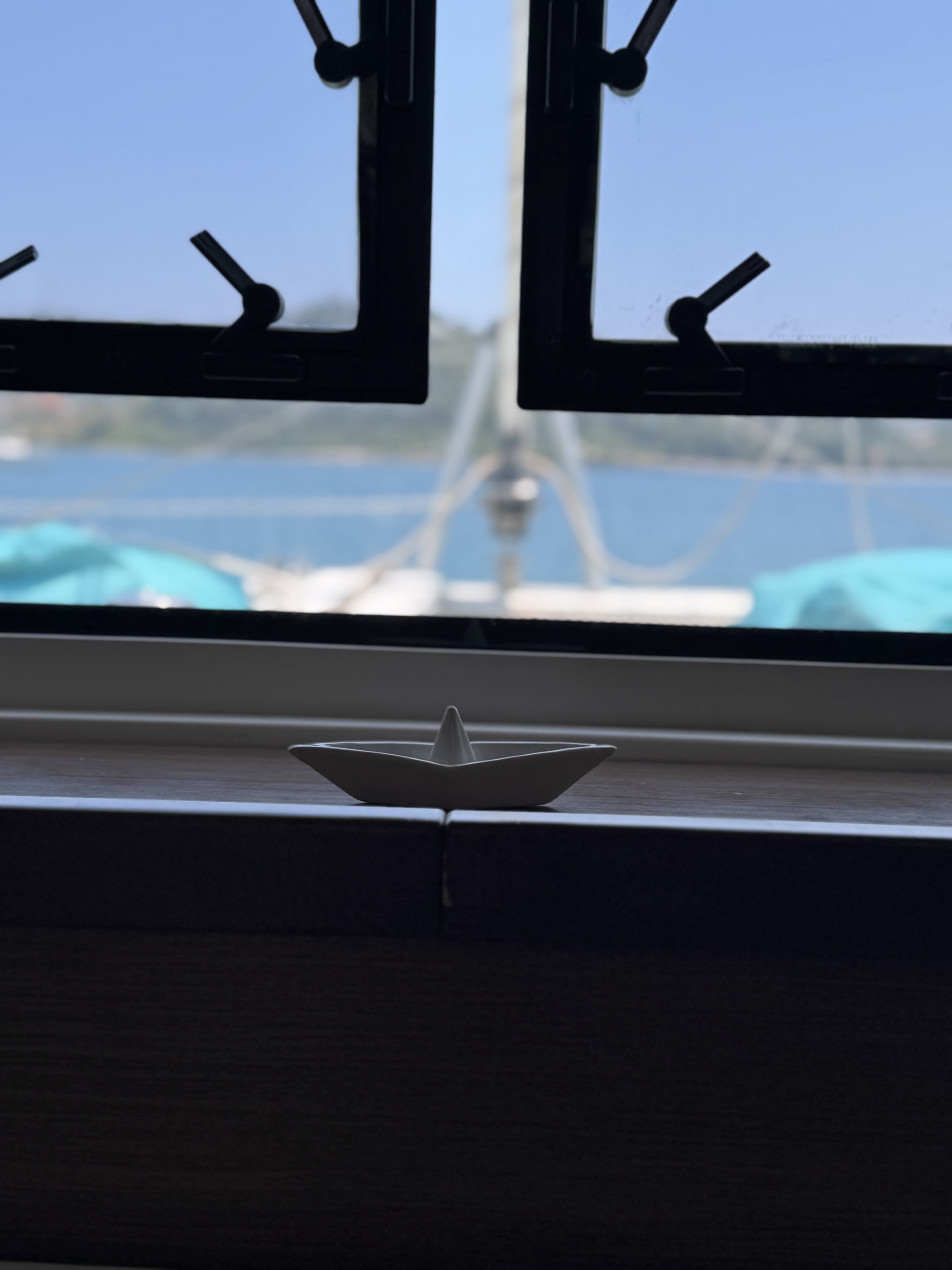 ORSA Catamaran at anchor